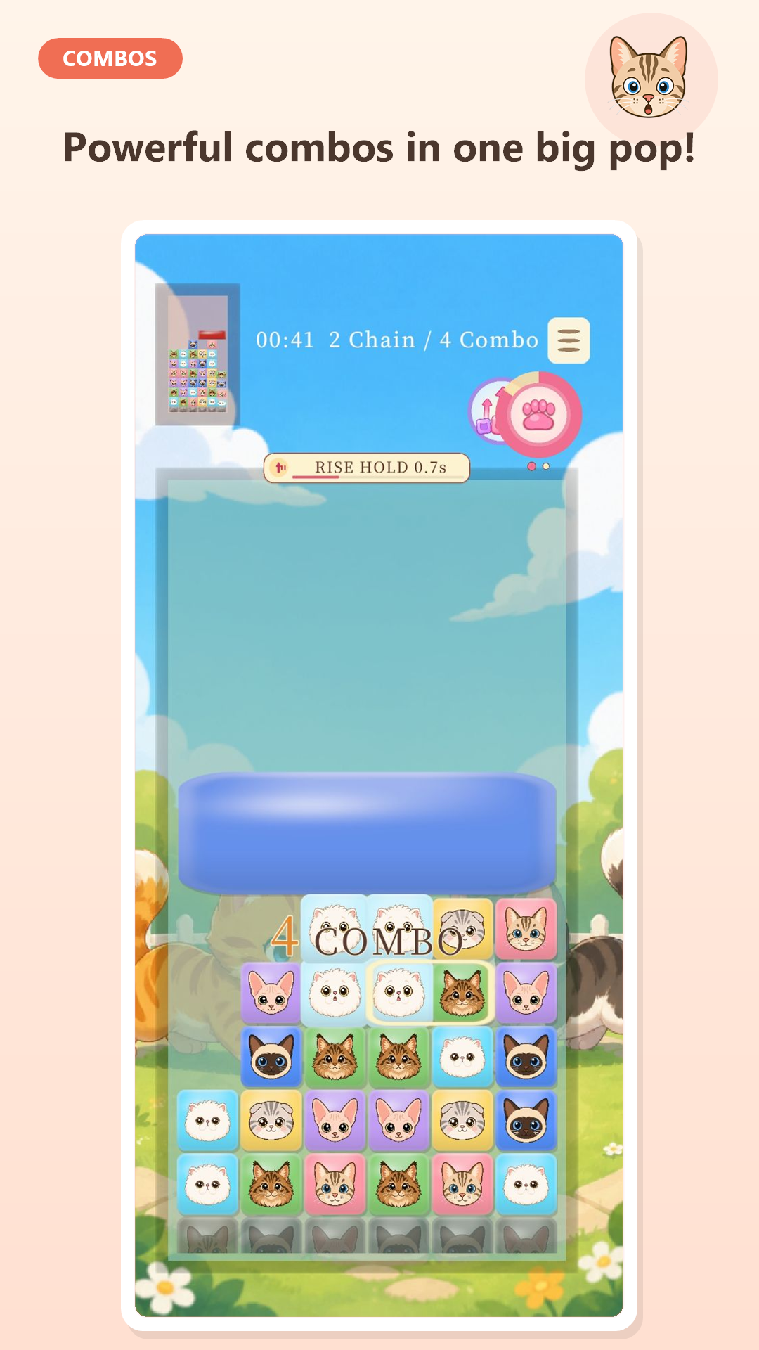 Cat Puzzle Pang combo gameplay
